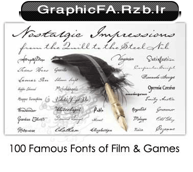 مجموعه 100 فونت برتر از فیلم ها و بازی های کامپیوتری-wWw.GraphicFA.rzb.ir