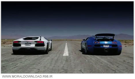 دانلود کلیپ کورس Bugatti Veyron vs Lamborghini Aventador vs Lexus LFA vs McL