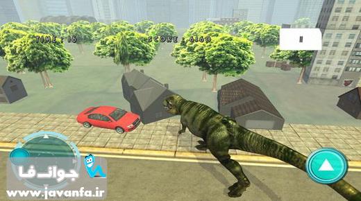 دانلود بازی هیجانی اندروید شکار دایناسور Dinosaur rampage: Trex