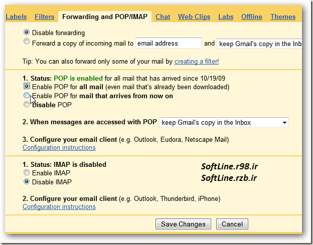 setting up gmail on outlook 2010