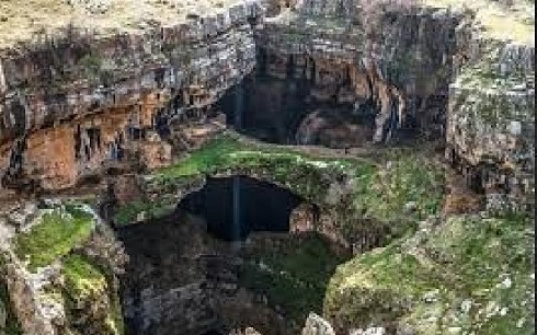  آبشاری شگفت‌انگیز در لبنان