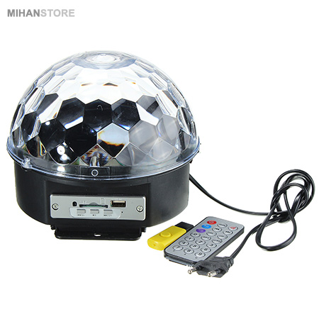 دستگاه رقص نور اسپیکردار - رقص نور چرخان پخش کننده موزیک