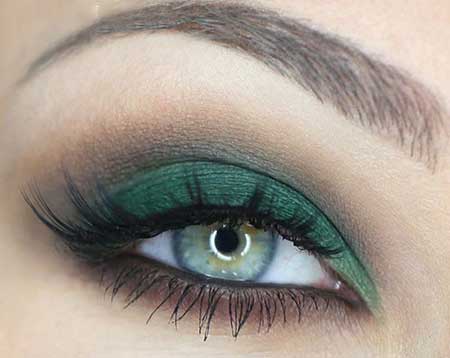 آرایش چشم سبز