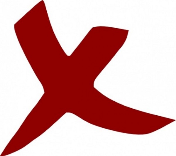 عکس حرف انگلیسی X