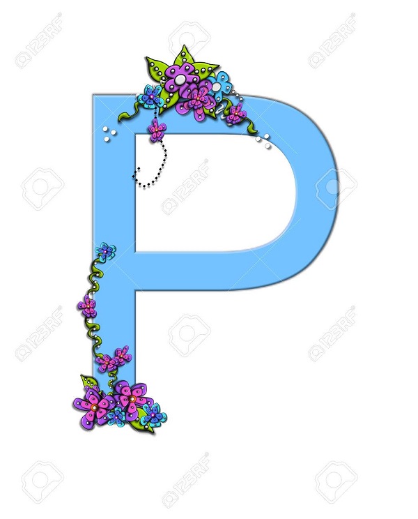 عکس سه بعدی حرف P
