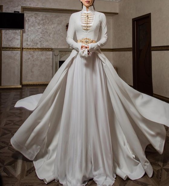  مدل لباس عروس پوشیده جدید 