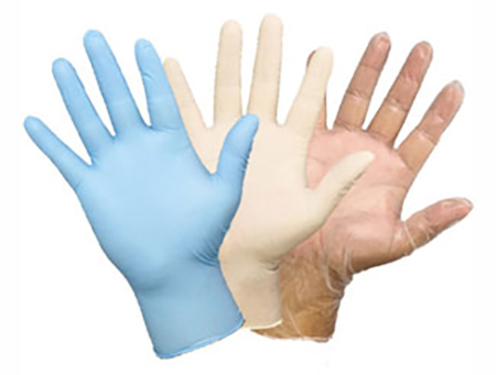 انواع دستکش یکبار مصرف ، جنس دستکش یکبار مصرف