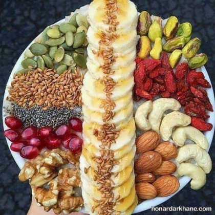 تزیین آجیل شب یلدا در تنگ