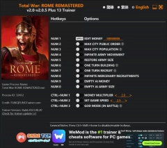 دانلود ترینر بازی Total War: ROME REMASTERED
