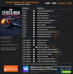 دانلود ترینر بازی Marvel’s Spider-Man: Miles Morales