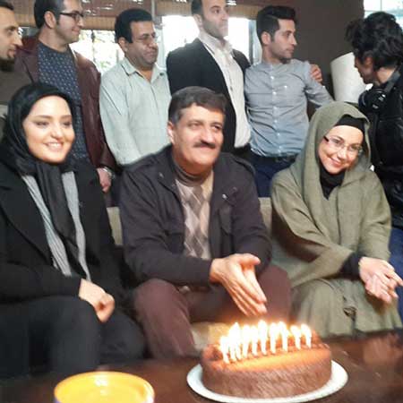  نرگس محمدی در جشن تولد عباس رفیعی+عکس