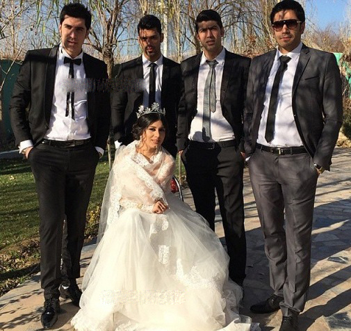 عکس های عروسی شهرام محمودی و سوگند خورشیدی ۴ دی ۹۳