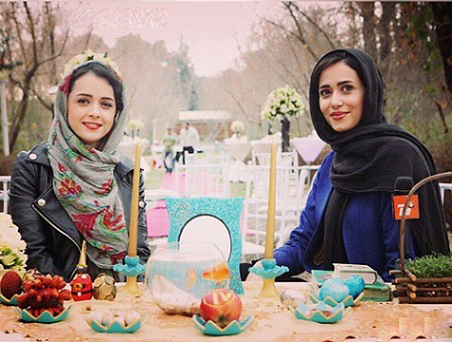 عکس بازیگران زن و مرد پای سفره هفت سین عید نوروز ۹۴
