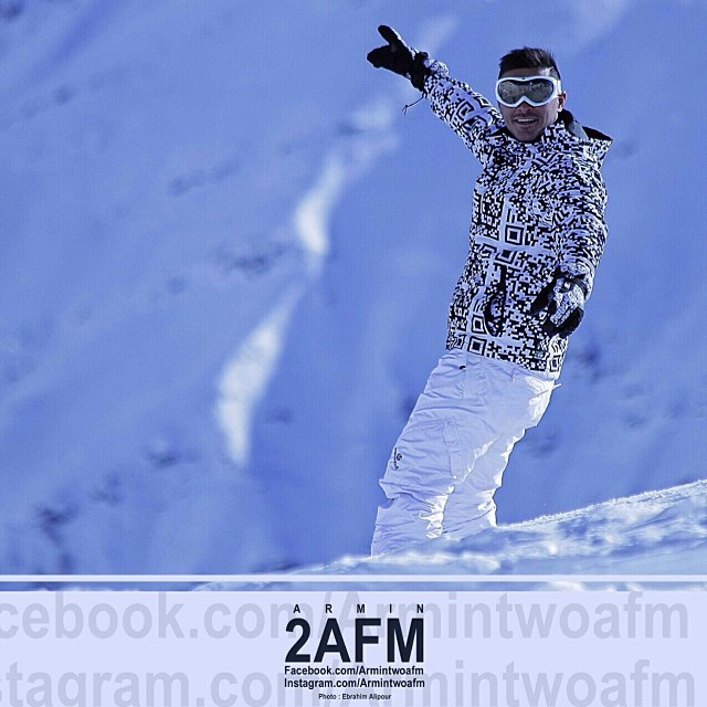 عکس زمستانی آرمین 2afm در پیست اسکی