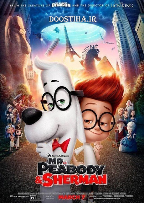 دانلود دوبله فارسی انیمیشن Mr. Peabody and Sherman 2014