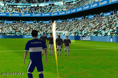 دانلود بازی فوتبال برای اندروید 2.2 وبالاتر بدون دیتا  Iniesta VS Casillas　v1.4.0
