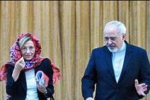 حجاب “راحت” وزیر خارجه ایتالیا در کنار ظریف +تصویر