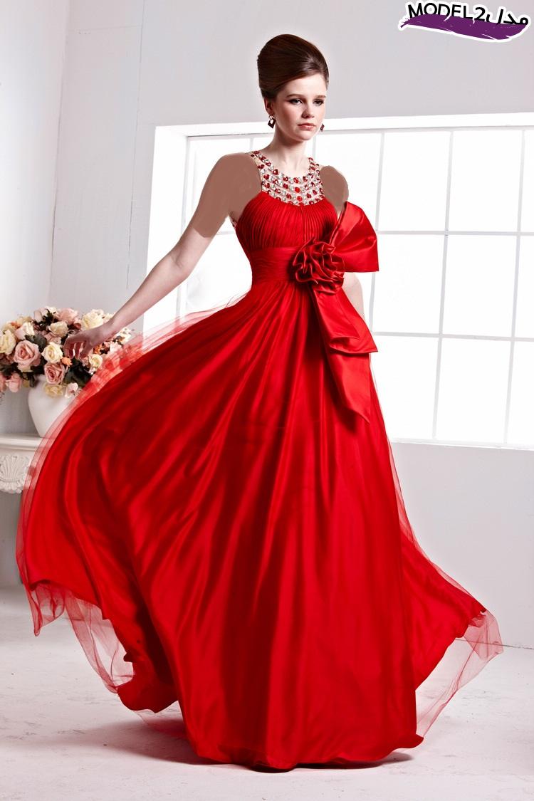 مدل لباس مجلسی قرمز دخترانه 95