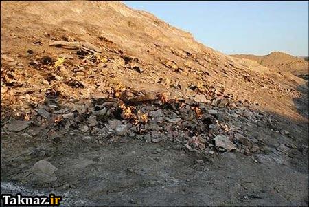 این کوه در ایران همیشه می سوزد !+ تصاویر