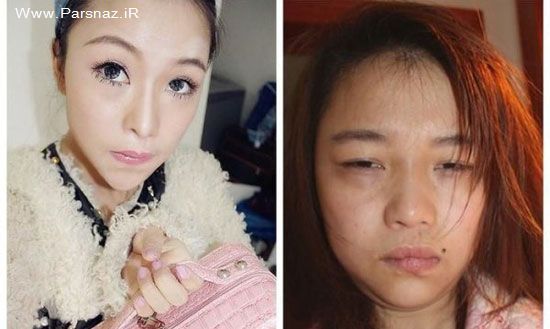 عکس های زنانی که فریب زیبایی آن ها را میخورید (قبل و بعد از آرایش)
