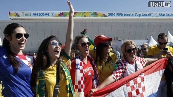 عکس های دیدنی از حضور زنان در جام جهانی برزیل 2014
