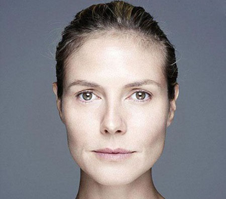 عکس های بدون آرایش زیباترین زن آلمان برای حمایت از کودکان بریتانیا