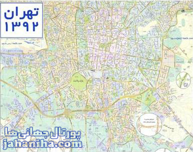 دانلود نقشه تهران – Download Map Of Tehran