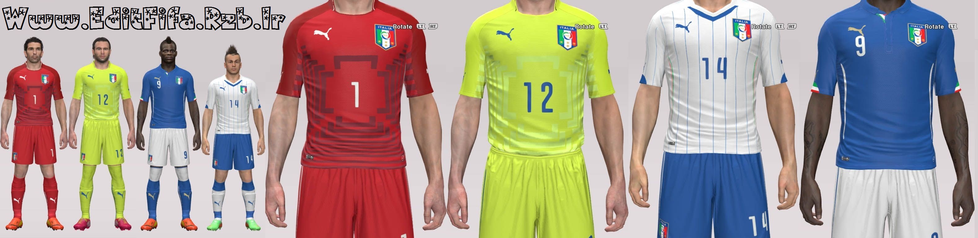 لباس جام جهانی تیم ملی ایتالیا