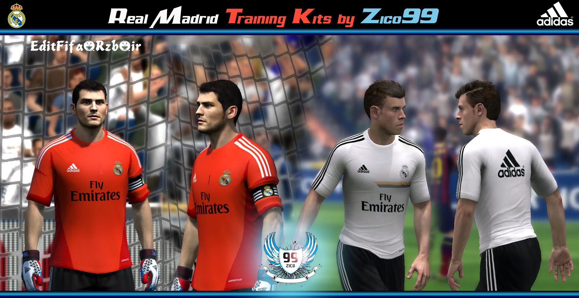 Real Madrid 2013-14 Training Kit Set 