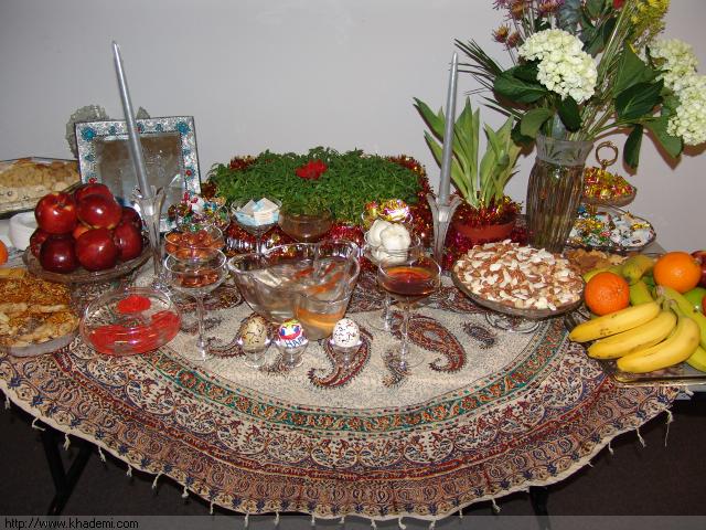  چیدمان سفره هفت سین 