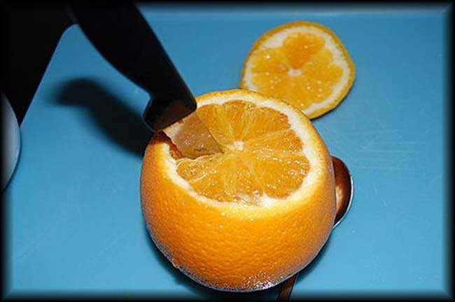 پرتقال بخارپز شده برای درمان سرفه