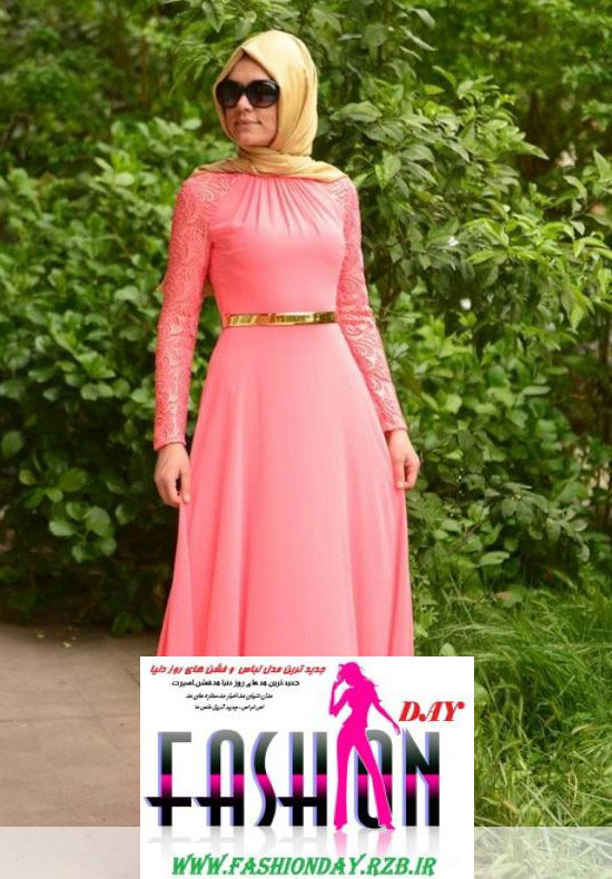 جدید ترین لباس های شب زنانه با حجاب2014