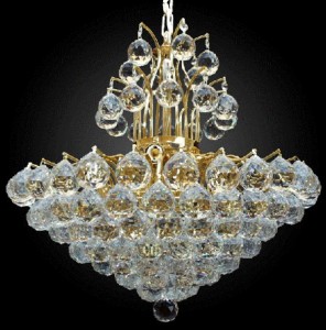 Selection of chandeliers for decoration