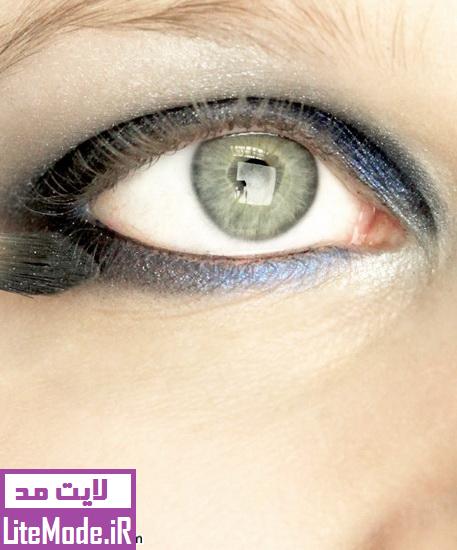 آموزش تصویری آرایش برای چشم رنگی