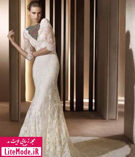 مدل لباس عروس عربی و ایتالیایی,لباس عروس دانتل,مدل لباس عروس دانتل 2015