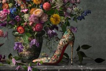 کفش مجلسی زنانه طلایی پاشنه بلند