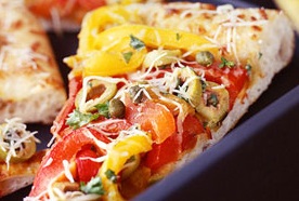 طرز تهیه پیتزا فلفل دلمه ای کم کالری و مفید