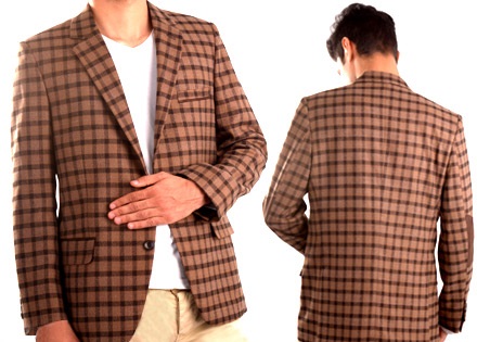 مدل کت تک چهارخانه مردانه