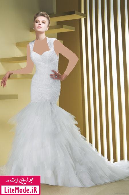لباس عروس دانتل جدید,مدل لباس عروس پرنسسی