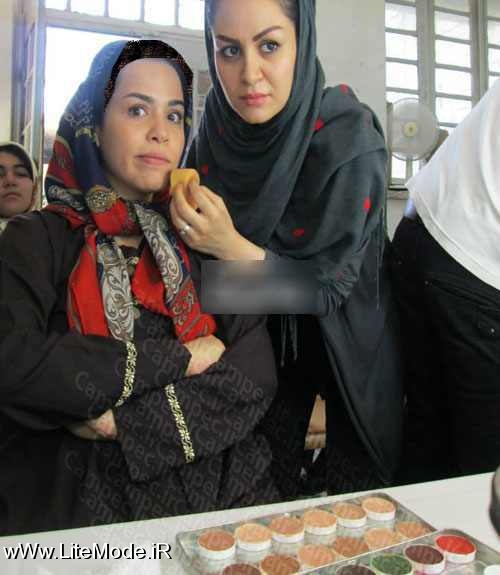 تصاویر جدید بازیگران ایرانی در حال گریم,تصاویر جدید بازیگران ایرانی