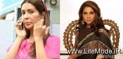 قبل و بعد آرایش,آرایش بازیگران هندی