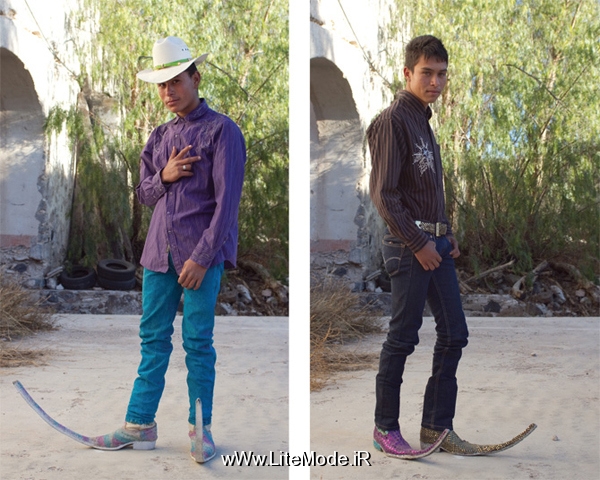 کفش های نوک شمشیری مکزیکی مردانه در هفته مد پاریس