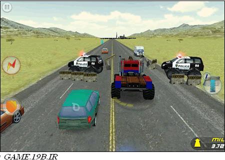 دانلود بازی مسابقه کامیون سواری با فرمت اندروید - Crazy Monster Truck Escape 1.0.2