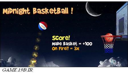 دانلود بازی بسکتبال با فرمت اندروید - Midnight Basketball 1.0.6