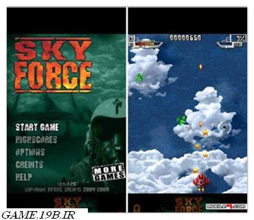 دانلود بازی جنگی هوایی با فرمت جاوا Sky force.v1.26