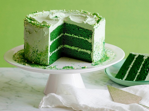  طرز تهیه کیک شکلاتی سبز رنگ