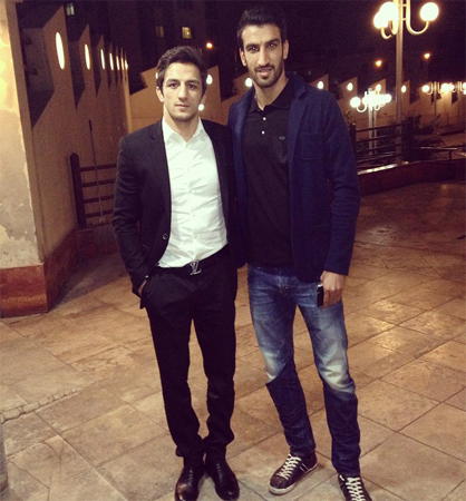 عکسی از حمید سوریان در کنار حسین ماهینی