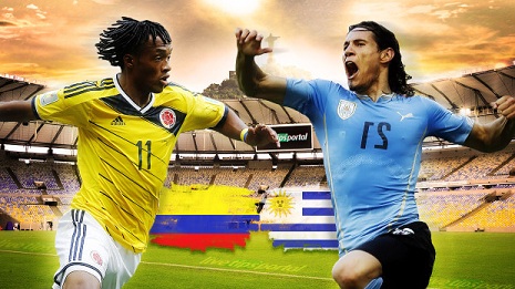  بازی کلمبیا و اروگوئه 