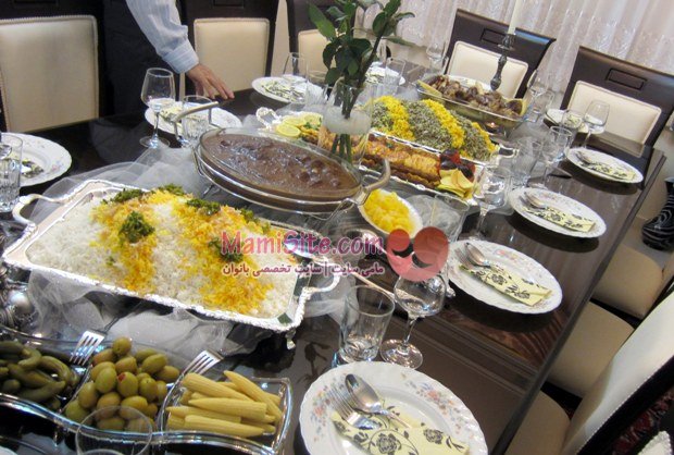 چیدمان میزهای مهمانی ایرانی