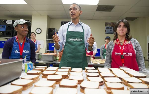 ساندویچ زنی باراک اوباما ! + تصاویر